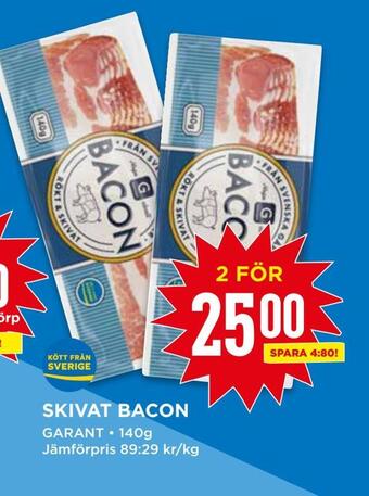 Willys Skivat bacon erbjuda