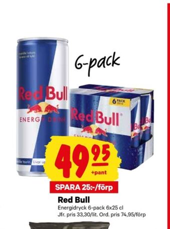 City Gross Red bull energidryck erbjuda