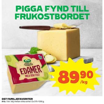 Coop Ost familjefavoriter erbjuda