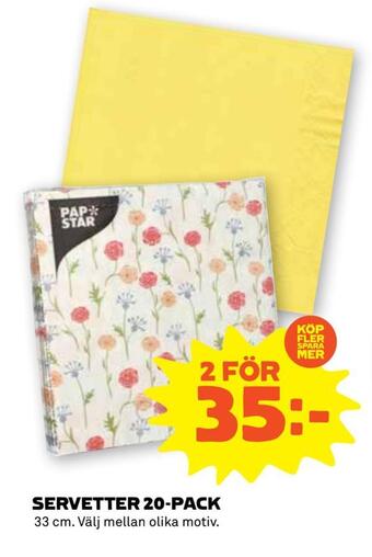 Stora Coop Servetter 20-pack erbjuda