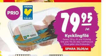 City Gross Garant kycklingbröstfilé erbjuda