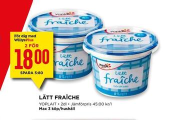 Willys Lätt fraîche erbjuda