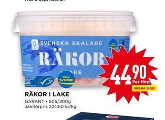 Willys Räkor i lake erbjuda