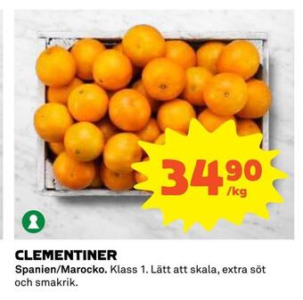 Coop Clementiner erbjuda