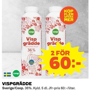 Coop Vispgrädde erbjuda