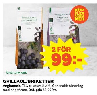 Coop Grillkol/briketter erbjuda