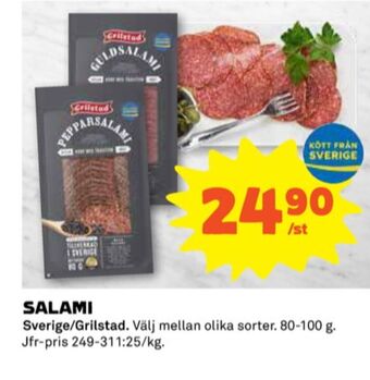 Coop Grilstad salami erbjuda