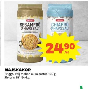 Coop Friggs majskakor erbjuda