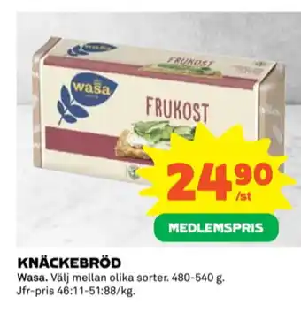 Frukost knäckebröd