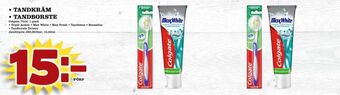 Matdax Colgate tandkräm erbjuda