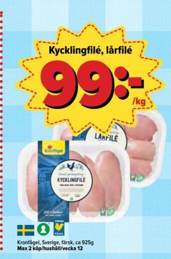 Östenssons Kronfågel kycklingfilé erbjuda