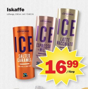Pekås Löfbergs iskaffe erbjuda