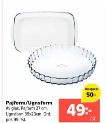 Coop Extra Coop ugnsformar erbjuda