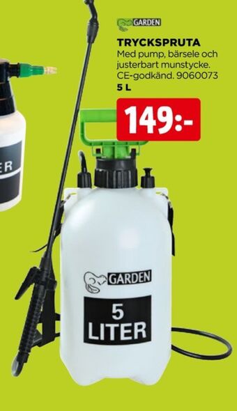 Jem&Fix Garden tryckspruta erbjuda