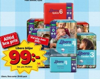 Östenssons Libero blöjor 28-60 pack erbjuda