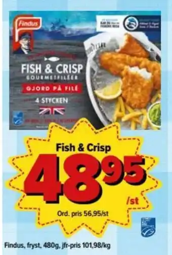 Östenssons Findus Fish & Crisp 480g erbjuda