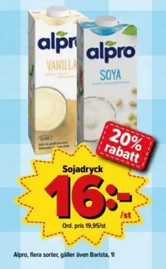 Alpro Sojadryck 1l