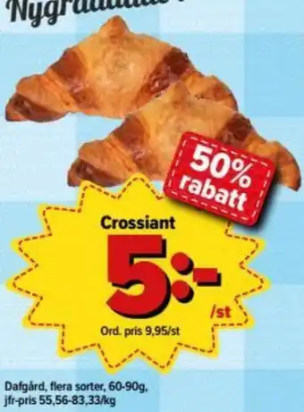 Östenssons Dafgård Croissant 60-90g erbjuda