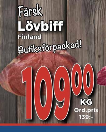 Supergrossen Lövbiff erbjuda