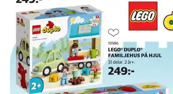 Lego® duplo® familjehus på hjul