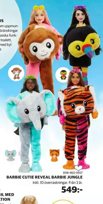 Barbie cutie reveal barbie jungle