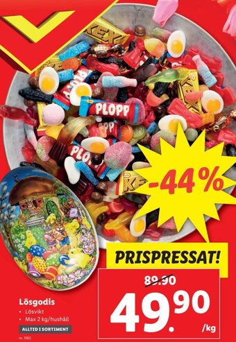 Lidl Lösgodis erbjuda