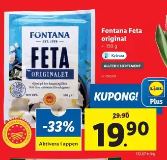 Lidl Fontana Feta Original erbjuda