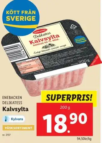 Lidl Enebacken Delikatess Kalvsylta erbjuda