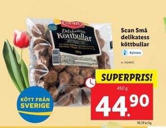Lidl Scan Små Delikatess Köttbullar erbjuda