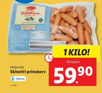 Lidl Enebacken Skinnfri Prinskorv erbjuda