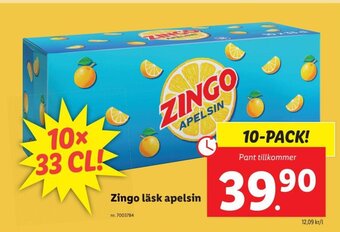 Lidl Zingo Läsk Apelsin erbjuda