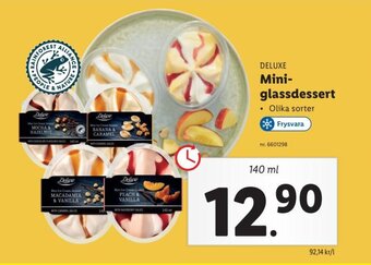 Lidl Deluxe Mini-Glassdessert erbjuda