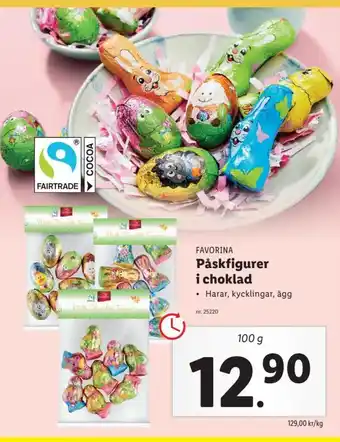 Lidl Favorina Påskfigurer i Choklad erbjuda
