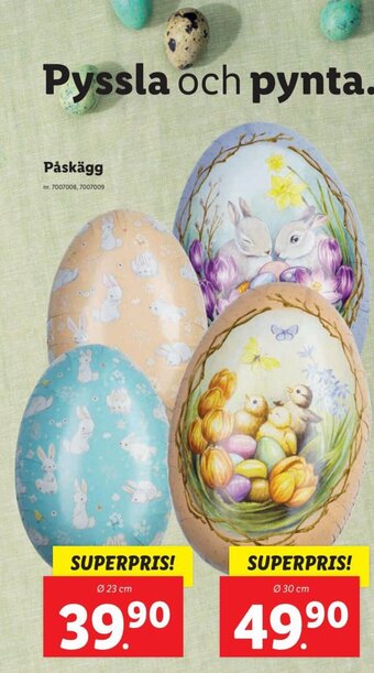Lidl Påskägg erbjuda