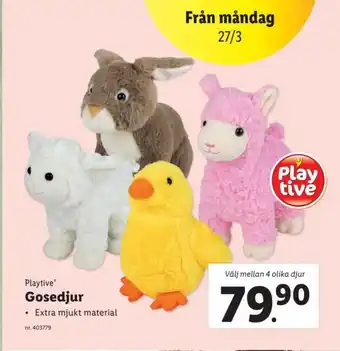 Lidl Playtive Gosedjur erbjuda