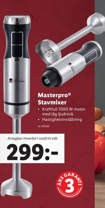 Lidl Masterpro Stavmixer erbjuda