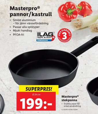 Lidl Masterpro Pannor/ Kastrull erbjuda