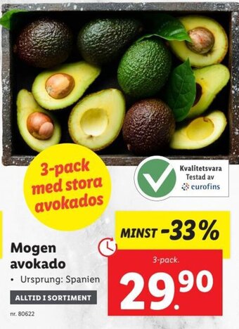 Lidl Mogen Avokado erbjuda