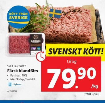 Lidl Färsk Blandfärs erbjuda