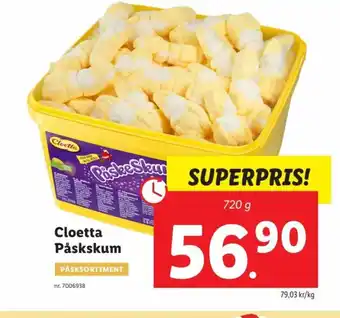 Lidl Cloetta Påskskum erbjuda
