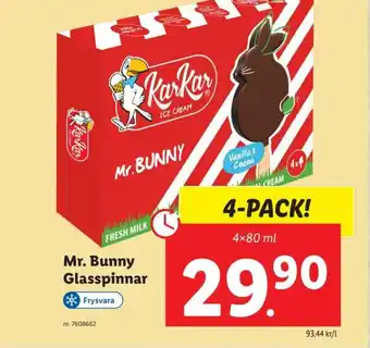 Lidl Mr. Bunny Glasspinnar erbjuda
