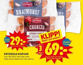 ICA Kvantum Kryddiga Korvar Scan erbjuda