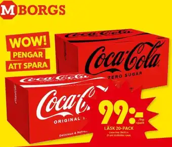 ICA Kvantum Läsk 20-Pack Coca-Cola erbjuda