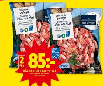 ICA Kvantum Räkor Med Skal 90/ 120 erbjuda