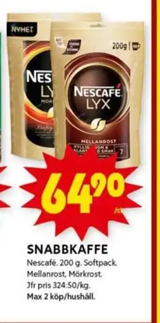 Snabbkaffe Nescafé