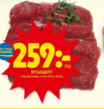 ICA Kvantum Ryggbiff erbjuda