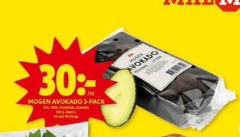 ICA Kvantum Mogen Avokado 3-Pack erbjuda