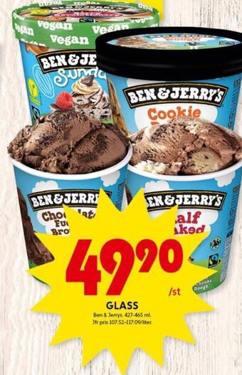 Ben & Jerry's Glass