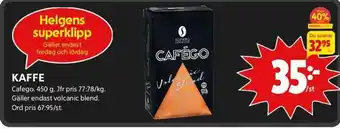 ICA Kvantum Kaffe Cafego erbjuda