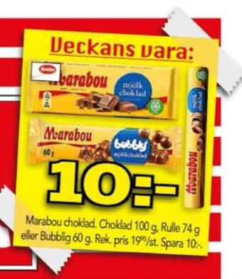 Bo Ohlsson Marabou chokladkaka bubbly mjölkchoklad erbjuda